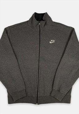 Vintage Nike embroidered grey track jacket size M