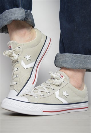 VINTAGE 90S CONVERSE GREY OX SHOES GRUNGE RETRO FESTIVAL