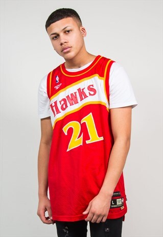 NBA BASKETBALL JERSEY VEST ATLANTA HAWKS THROWBACK