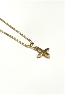 Louis Vuitton LV Four-Petal-Flower Pendant on Chain/Necklace