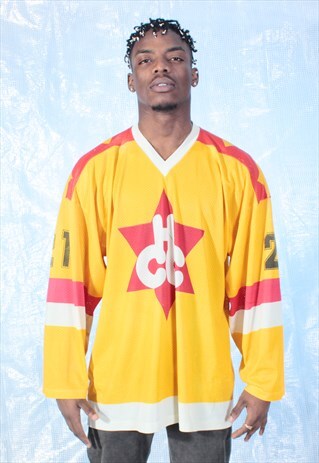 VINTAGE DILIE YELLOW HCC HOCKEY JERSEY