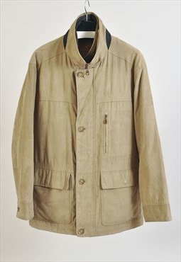 Vintage 90s lined coat in beige