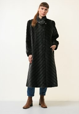 70s Alpaca Mohair Fur Midi Coat size M Medium Coat 4573