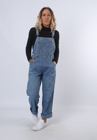 DENIM DUNGAREES 90'S UK 10 (CK3B)
