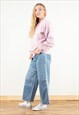 VINTAGE 90'S MOCK NECK PINK SWEATSHIRT