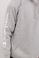VINTAGE MEN'S CHAMPION GREY PULLOVER HOODIE