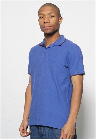VINTAGE FILA POLO SHIRT BLUE