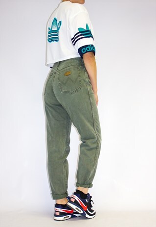 VINTAGE WRANGLER KHAKI HIGH WAIST JEANS