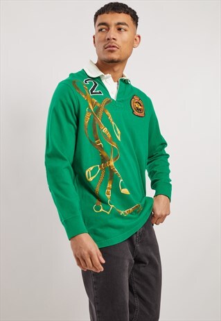 VINTAGE RALPH LAUREN LONG SLEEVE POLO TOP