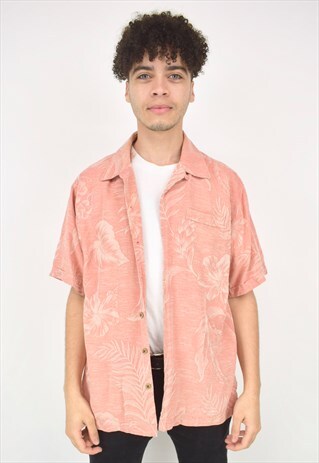 VINTAGE 90'S PINK HAWAIIAN FESTIVAL SHIRT
