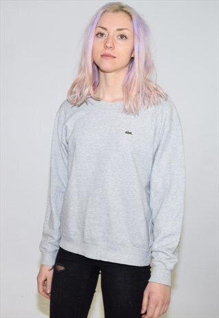 VINTAGE 90S GREY LACOSTE SPORT SWEATSHIRT