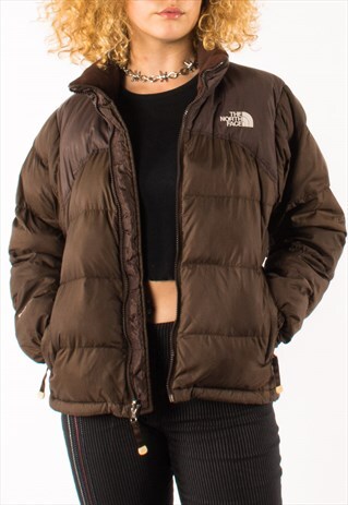 BROWN THE NORTH FACE 550 PUFFER JACKET