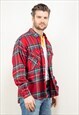 VINTAGE 80'S PLAID FLANNEL SHIRT IN MULTI