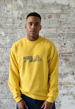 Vintage Fila Sweatshirt in Yellow