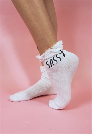 SASSY SOCKS - WHITE