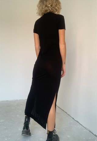 Vintage Sheer Black Massimo Dutti Dress