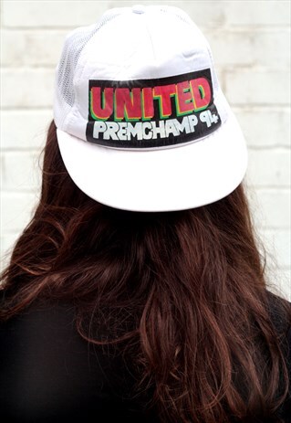 1990'S VINTAGE 'UNITED PRE CHAMP 94' CAP IN WHITE