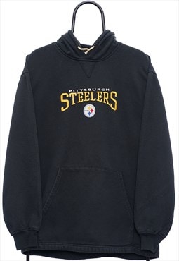 Vintage NFL Pittsburgh Steelers Black Hoodie Mens
