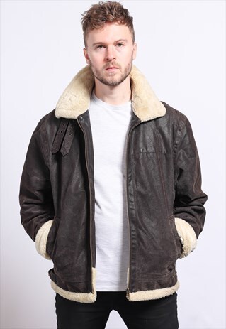 VINTAGE LEATHER AVIATOR JACKET