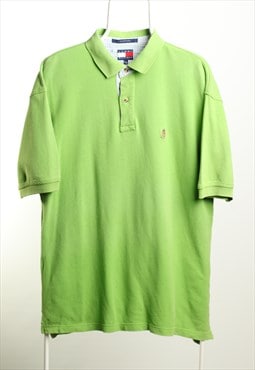 Vintage Tommy Hilfiger Polo Shirt Logo Green