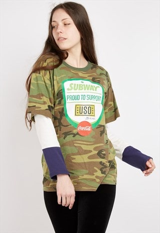 RETRO GREEN CAMO T-SHIRT