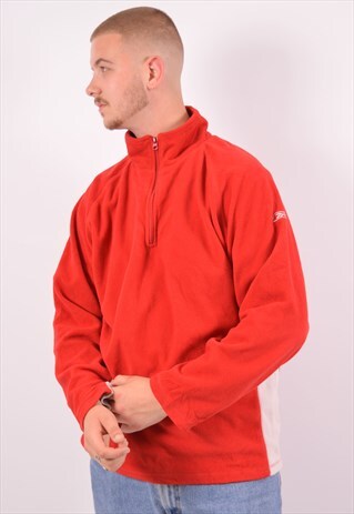 VINTAGE REEBOK FLEECE JUMPER RED