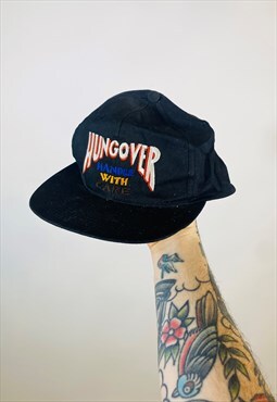 Vintage 90s Hungover USA Embroidered Snapback Hat Cap