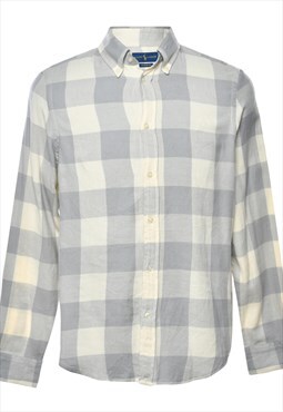 Ralph Lauren Checked Grey & White Shirt - L