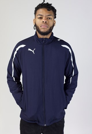 VINTAGE 90S PUMA NAVY SPORTS JACKET