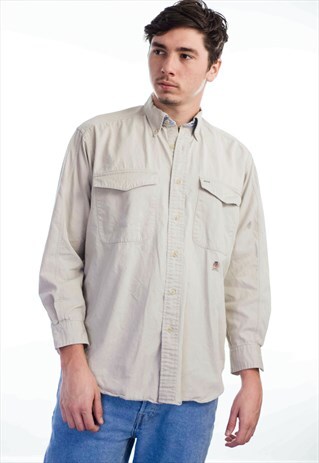 VINTAGE TOMMY HILFIGER LOGO SHIRT 90S S 14.3