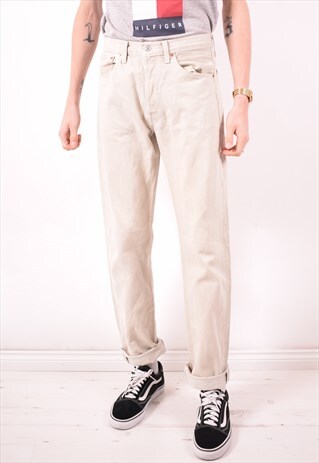 LEVI'S 501 MENS VINTAGE JEANS W32 L34 GREY 90S