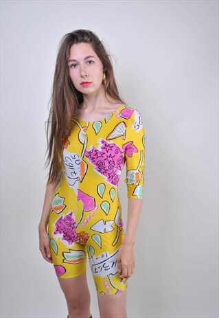90S FUNNY MULTICOLOR GYM SPORT SUIT
