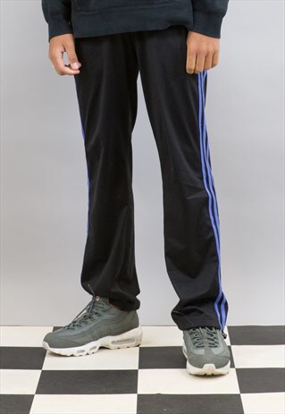 BLACK ADIDAS TRACK PANTS