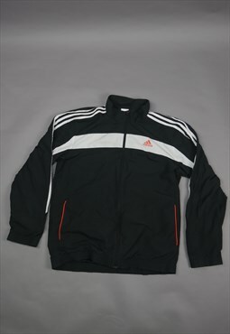 Vintage Adidas Track Jacket in Black with Logo