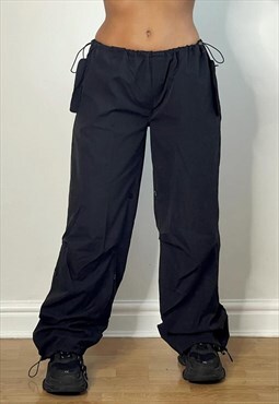 Festival cargo Trousers Y2K Style in Black