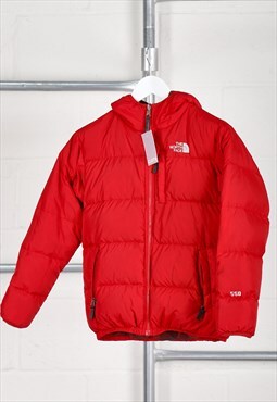 Vintage The North Face Puffer Jacket in Red Reversible XS