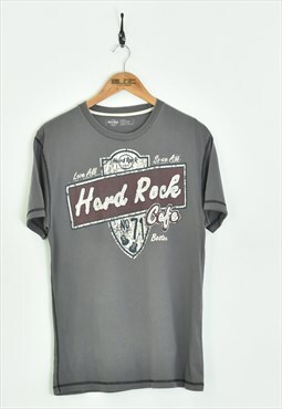 Vintage Hard Rock Cafe Boston T-Shirt Grey Small