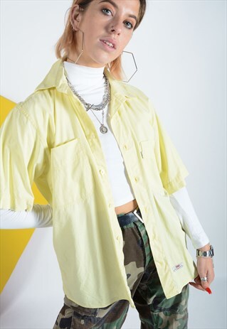 LEVI'S SHIRT IN YELLOW WITH SHORT SLEEVES