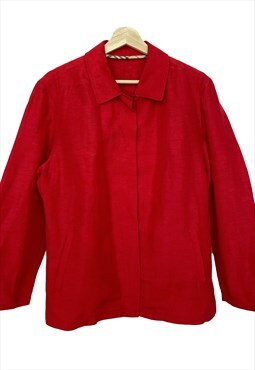 Envelope red vintage Burberry shirt for women. M