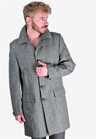 CHECK OVERCOAT