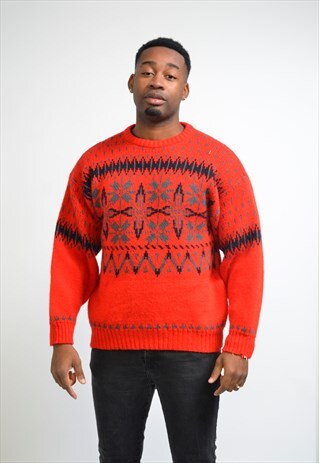 VINTAGE ICELANDIC WINTER CHRISTMAS KNIT