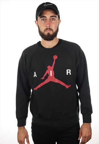 VINTAGE NIKE AIR JORDAN BIG LOGO SWEATSHIRT JUMPER