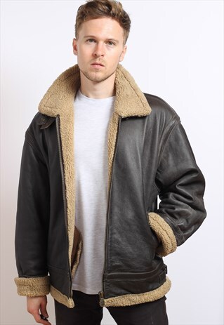 VINTAGE LEATHER SHEEPSKIN JACKET