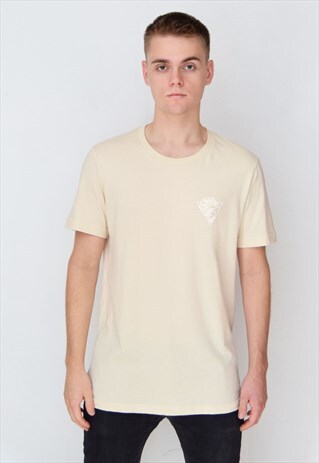 BEIGE WAVES (WHITE) T-SHIRT