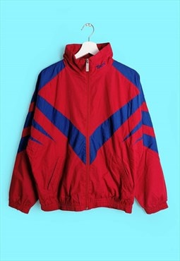 BERRI Vintage 90's Unisex Track Jacket Red and Blue