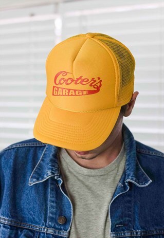 VINTAGE COOTER GARAGE TRUCKER CAP HAT LOGO 90S ONE SIZE 2.3