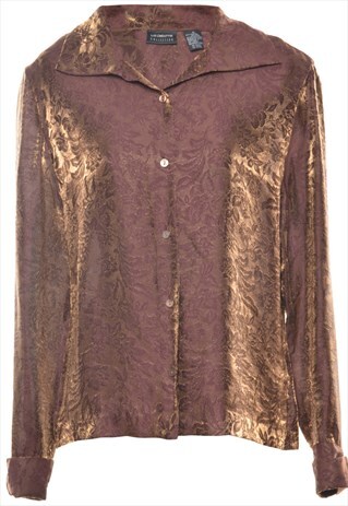 BEYOND RETRO VINTAGE LIZ CLAIBORNE BLOUSE - L