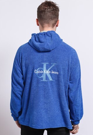 VINTAGE CALVIN KLEIN ZIP UP FLEECE JACKET TOP