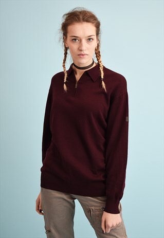90'S RETRO GRUNGE MINIMALIST DADS KNIT JUMPER