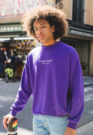 "AUSTIN" SWEATSHIRT IN PURPLE